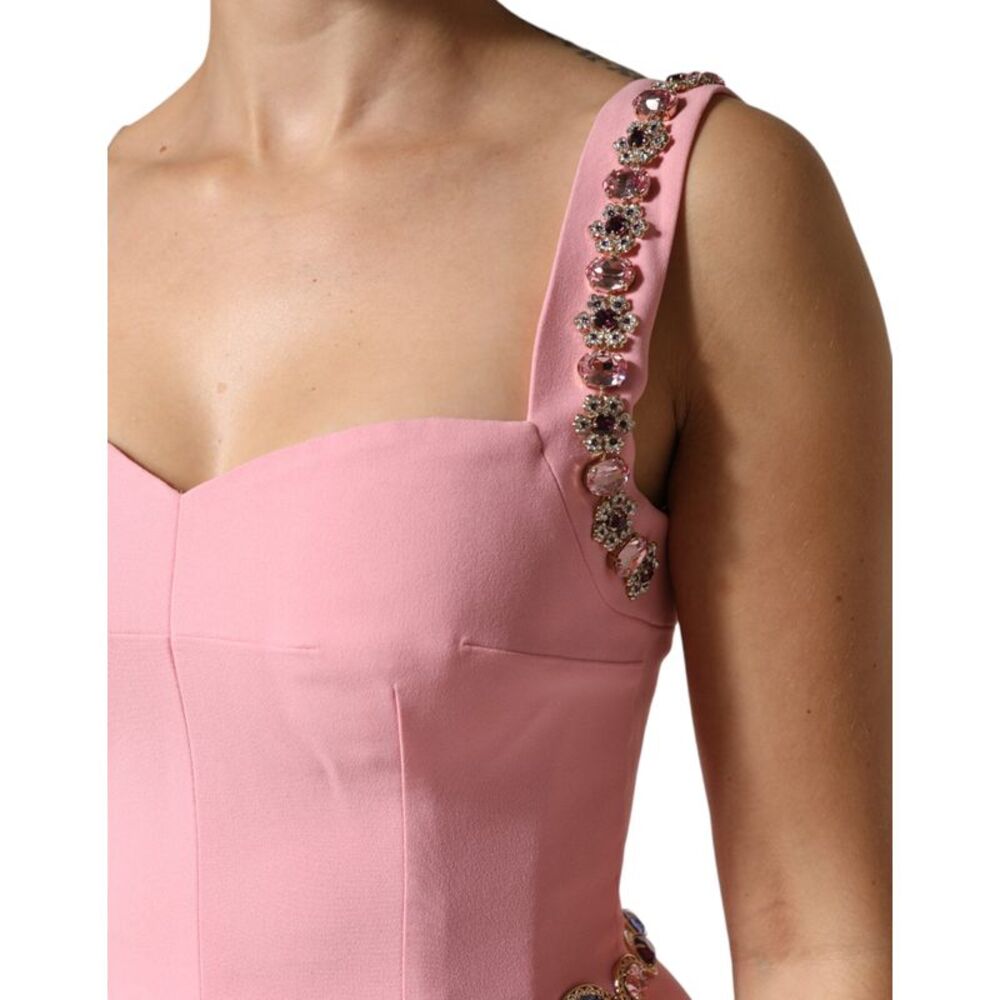 Dolce & Gabbana Pink Crystal Sheath Mermaid LongGown Women's Dress - Picture 5 of 5